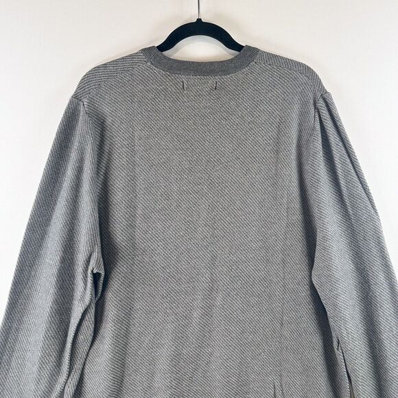 Frederik Anderson Copenhagen Men Sweater Gray Crewneck Pullover Jumper Casual XL - Picture 7 of 9